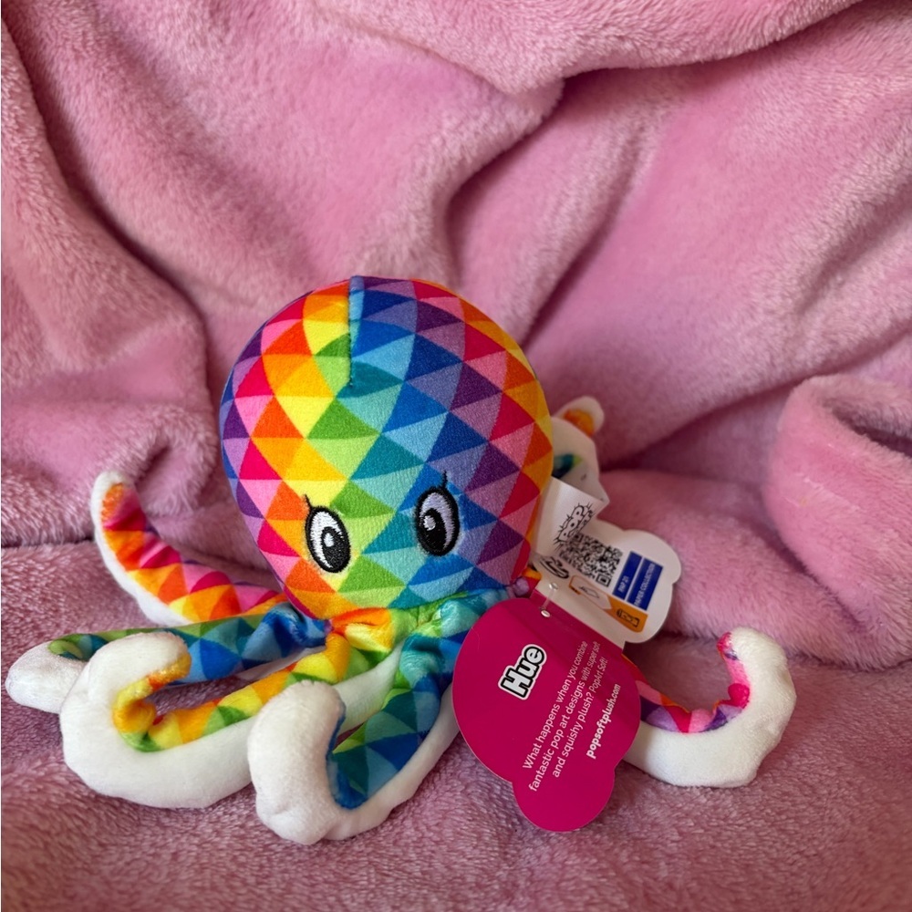Pop art soft mini octopus plush